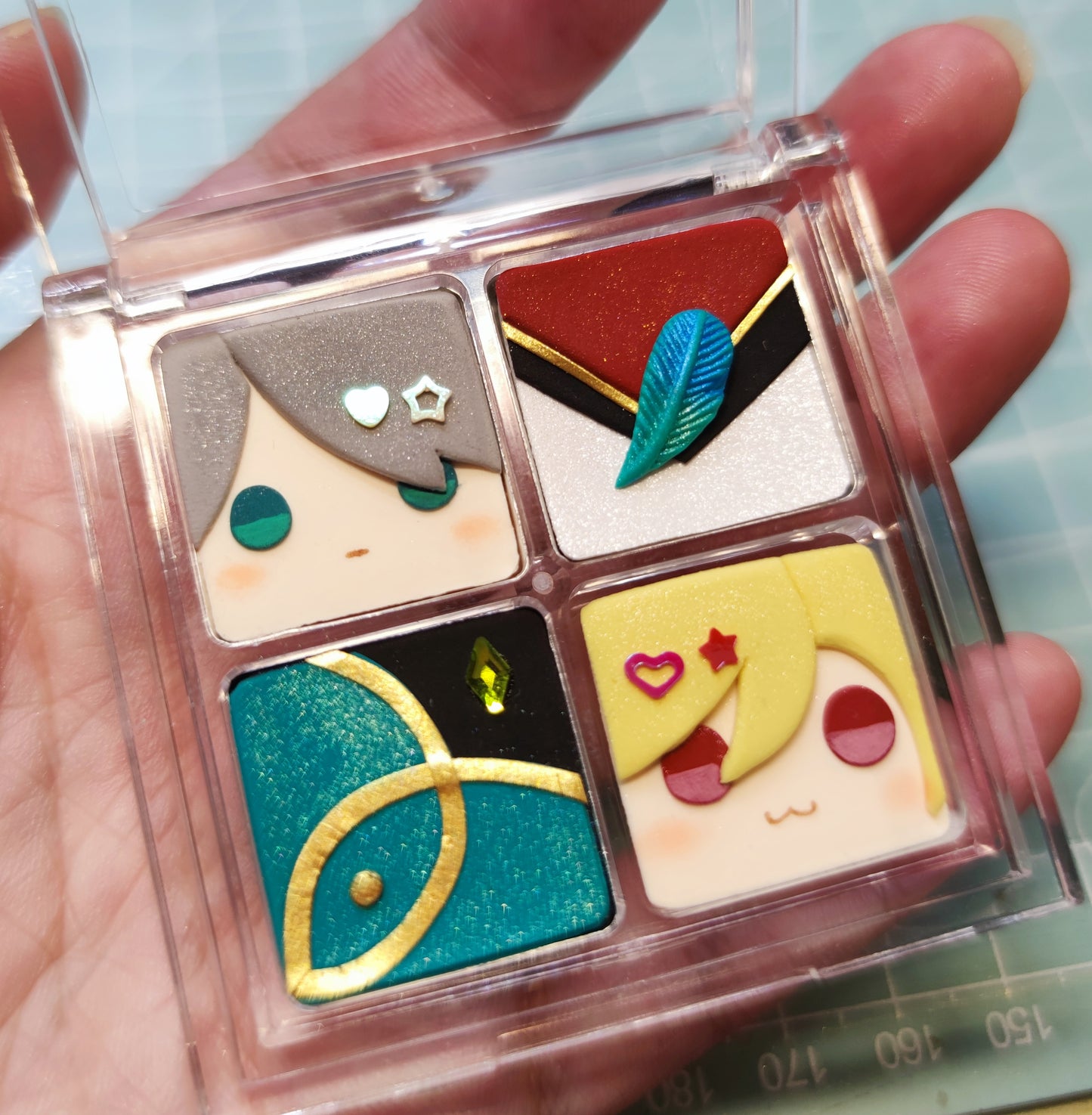 【genshin fanart】 Eyeshadow tray    (The material is clay.)